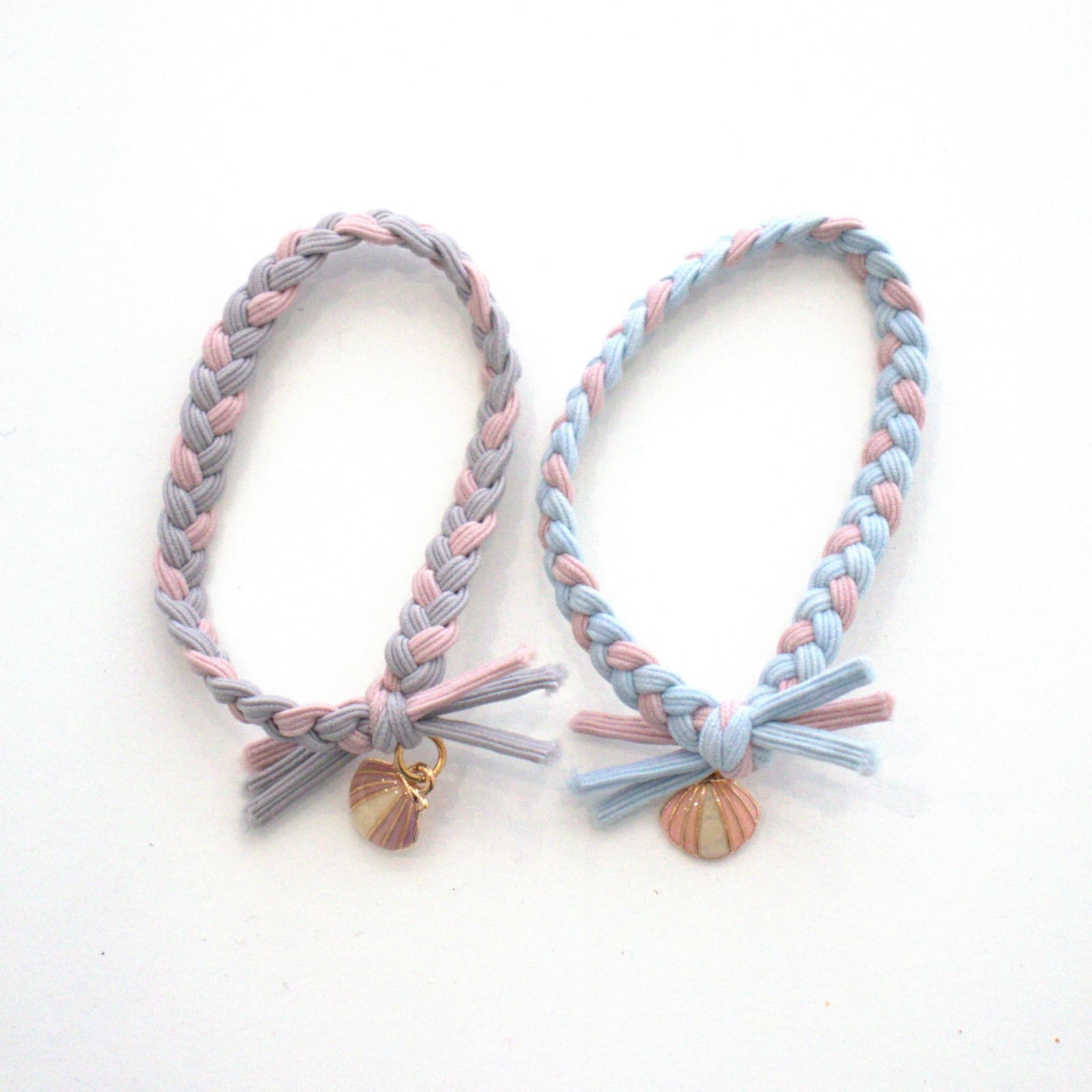 YUKO.B Haargummi geflochten 2er Pack