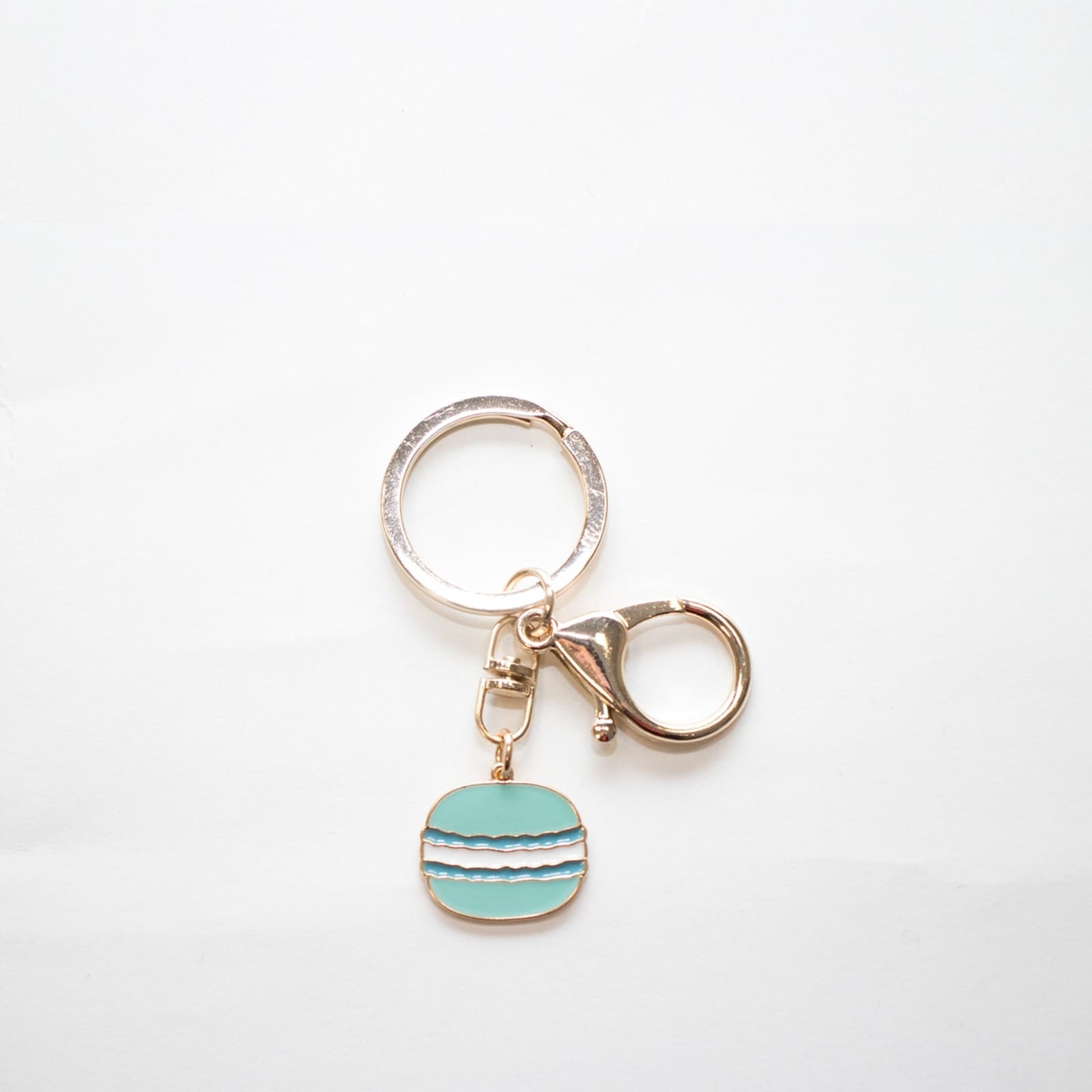 YUKO.B Schlüsselanhänger Makrone blau