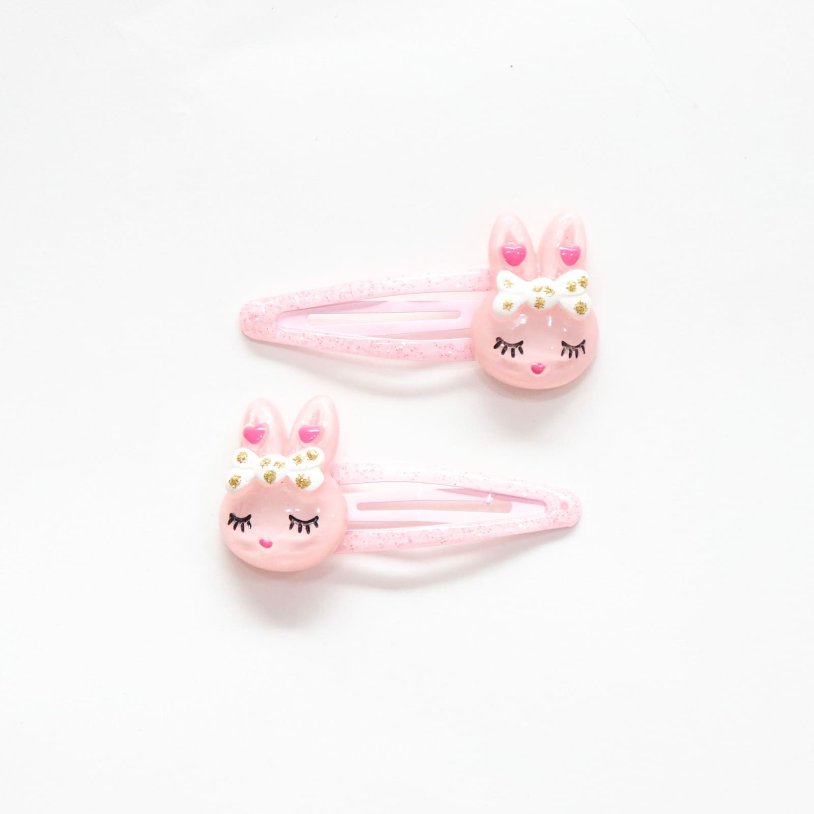 YUKO.B Barrettes cheveux 2 pcs. Lapins mignons