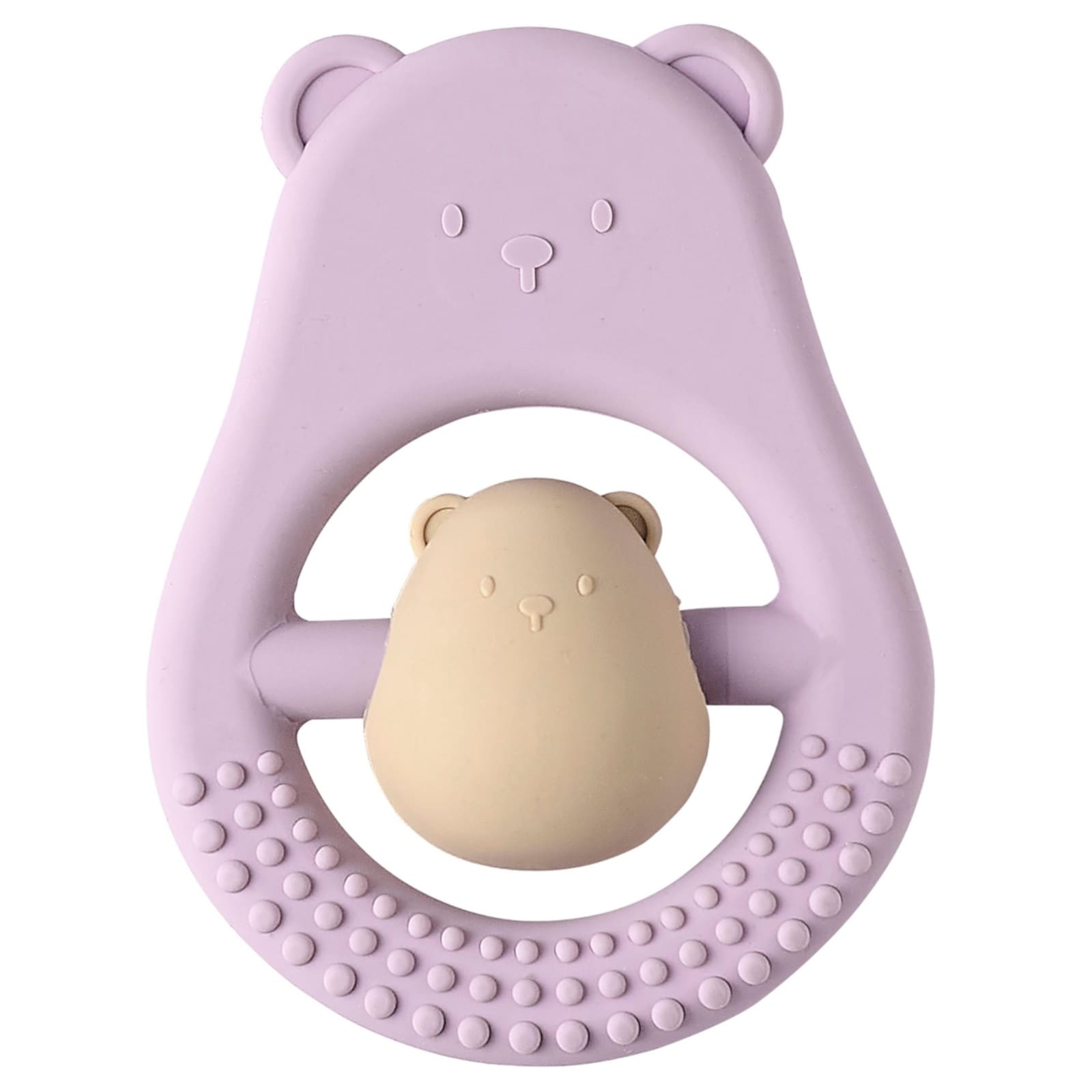 NATTOU SILIKON Beissring Mutter & Kind lila