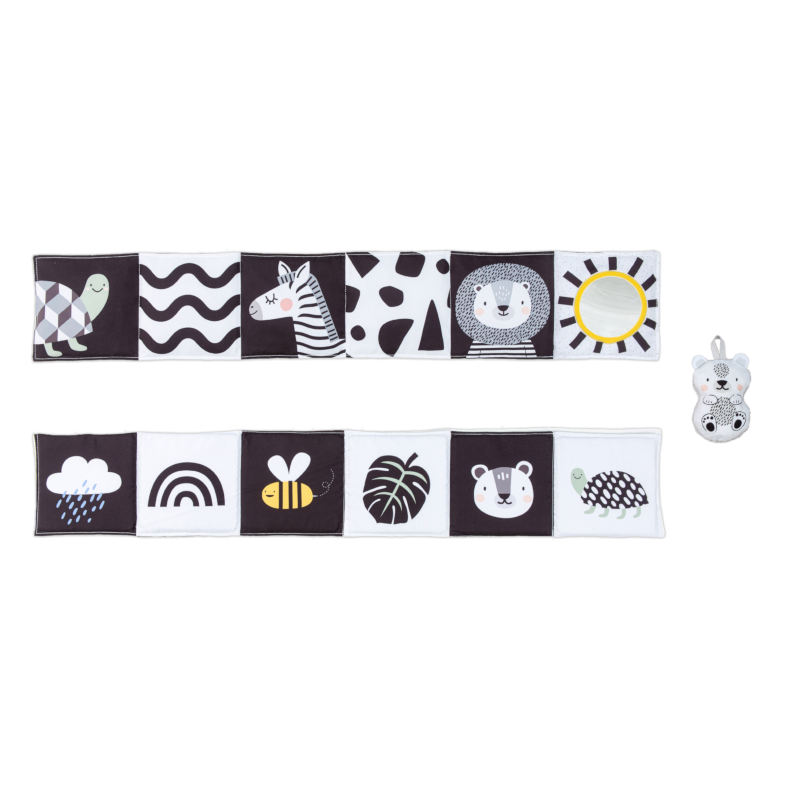TAF TOYS Babybuch Savannah Black & white, 0M+
