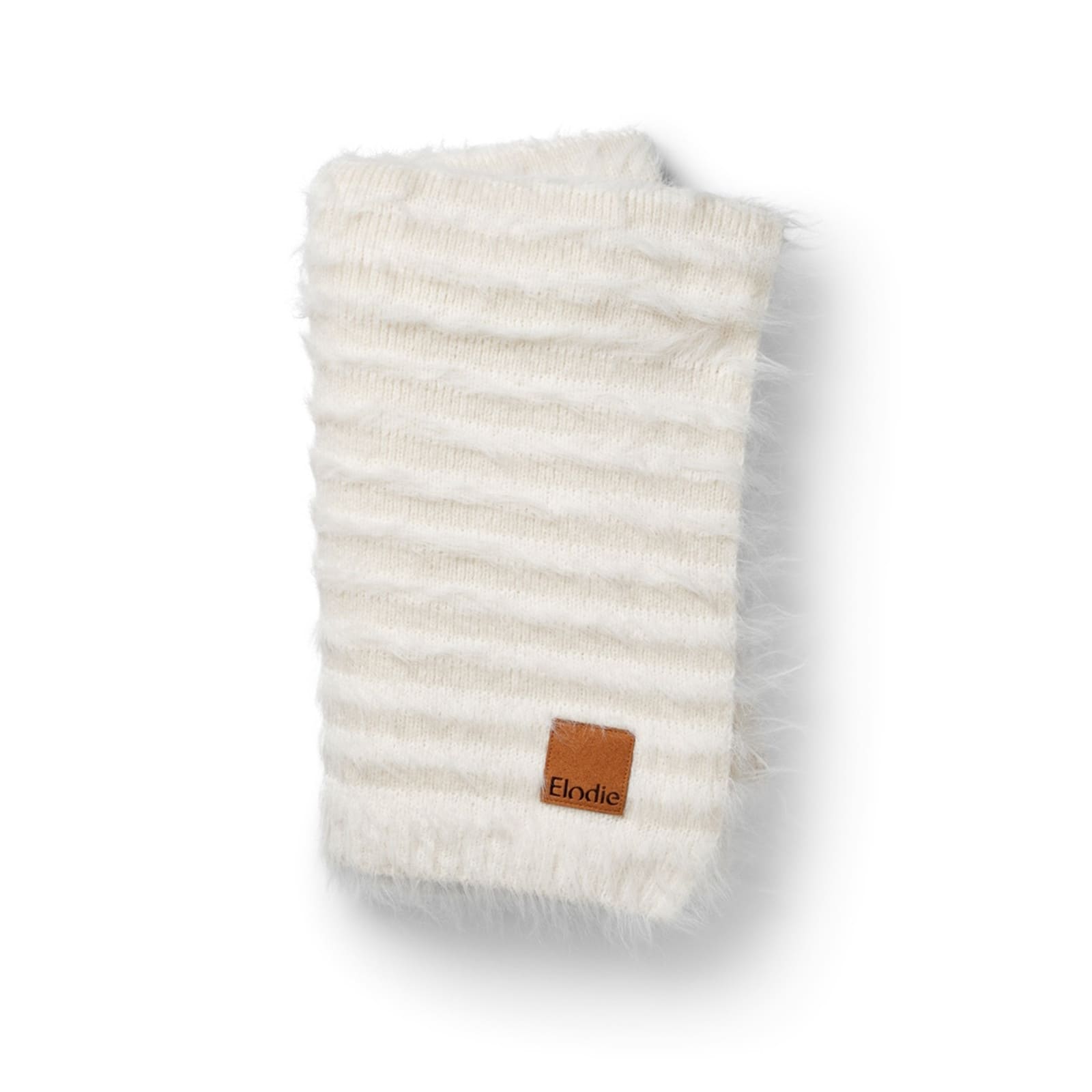 ELODIE Babydecke Furry Knit Vanilla White
