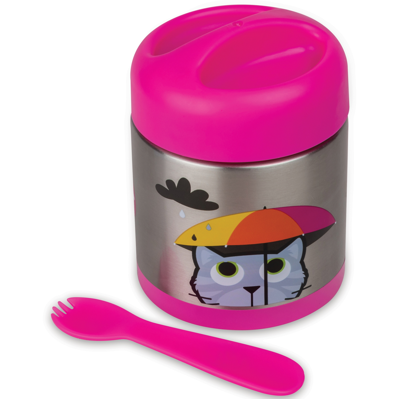 TUM TUM Boîte isotherme avec cuillère magnétique chat Bluebell