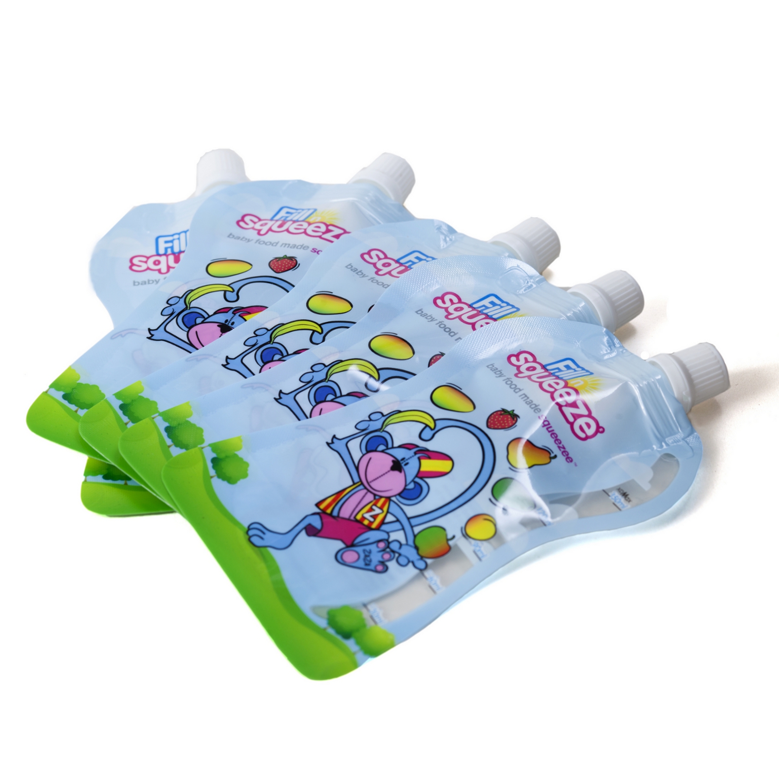 FILL'N'SQUEEZE Nachfüllpouchys 10er Pack