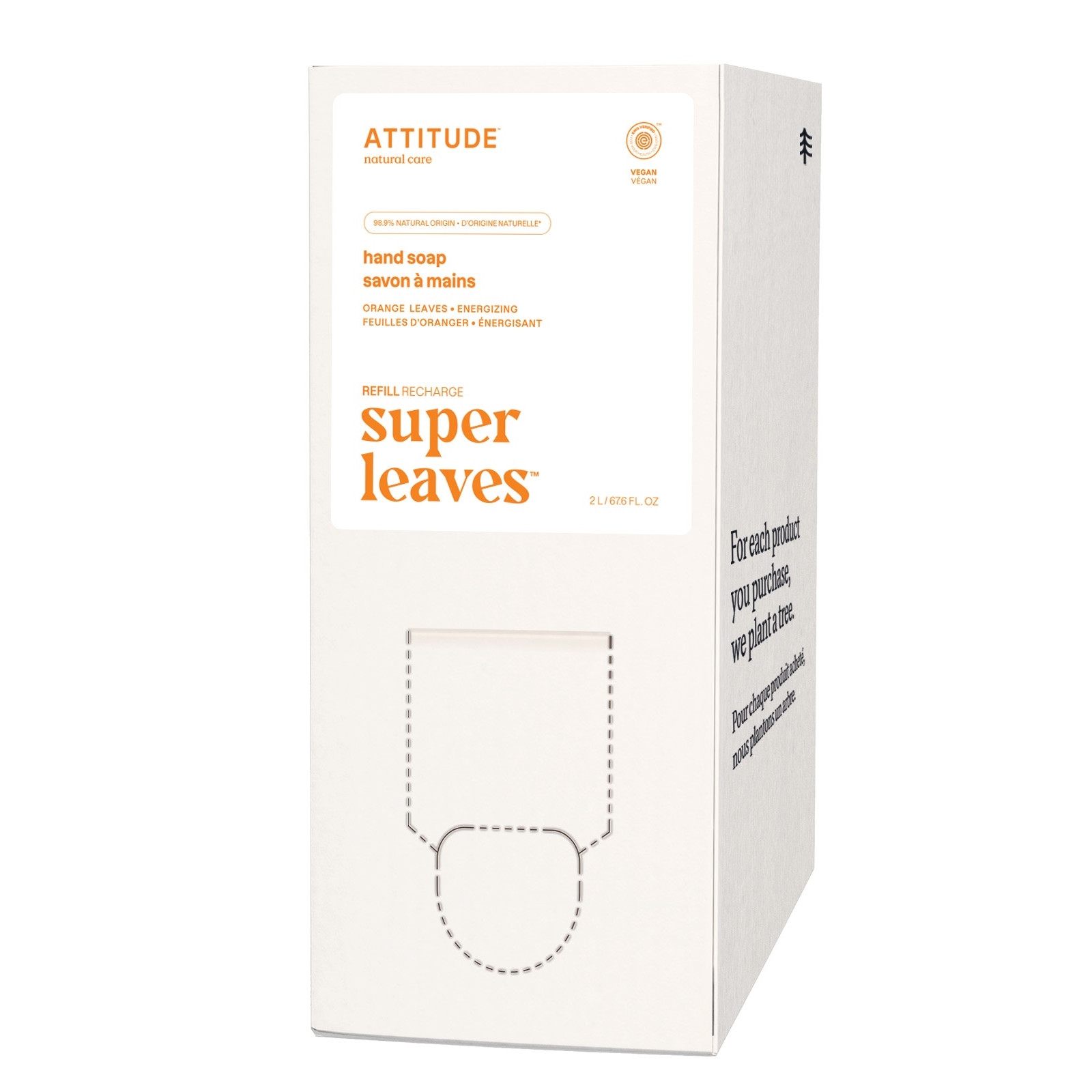ATTITUDE Superleaves Handseife Orangenblätter Refill 2 Liter