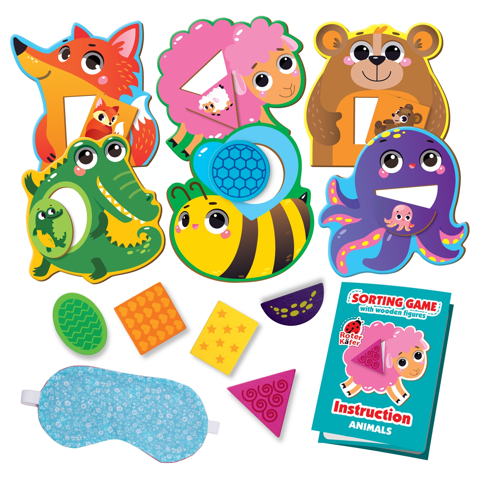 ROTER KÄFER Sortierspiel Tiere, 12-36 Monate