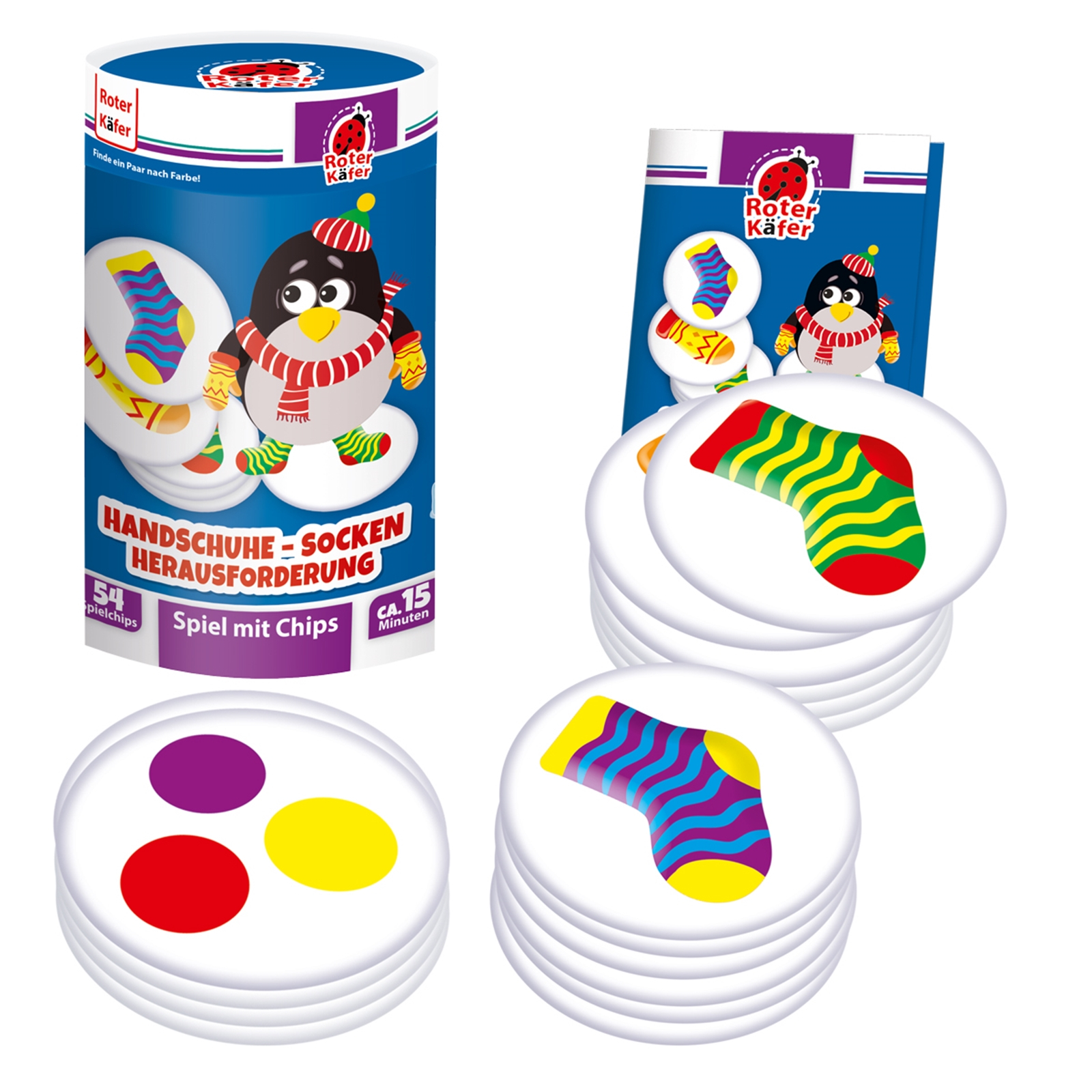 ROTER KÄFER Brettspiel Handschuhe & Socken Herausforderung