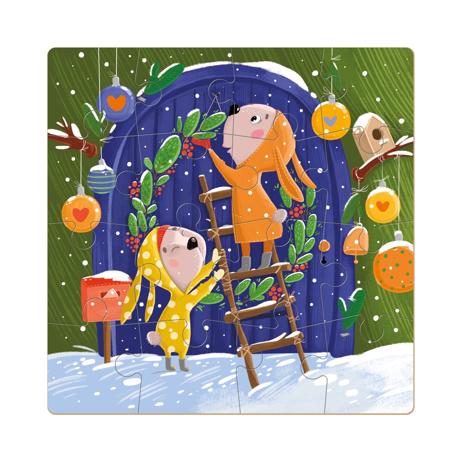 DODO Puzzle Vacances de Noël 16 éléments, 36m+