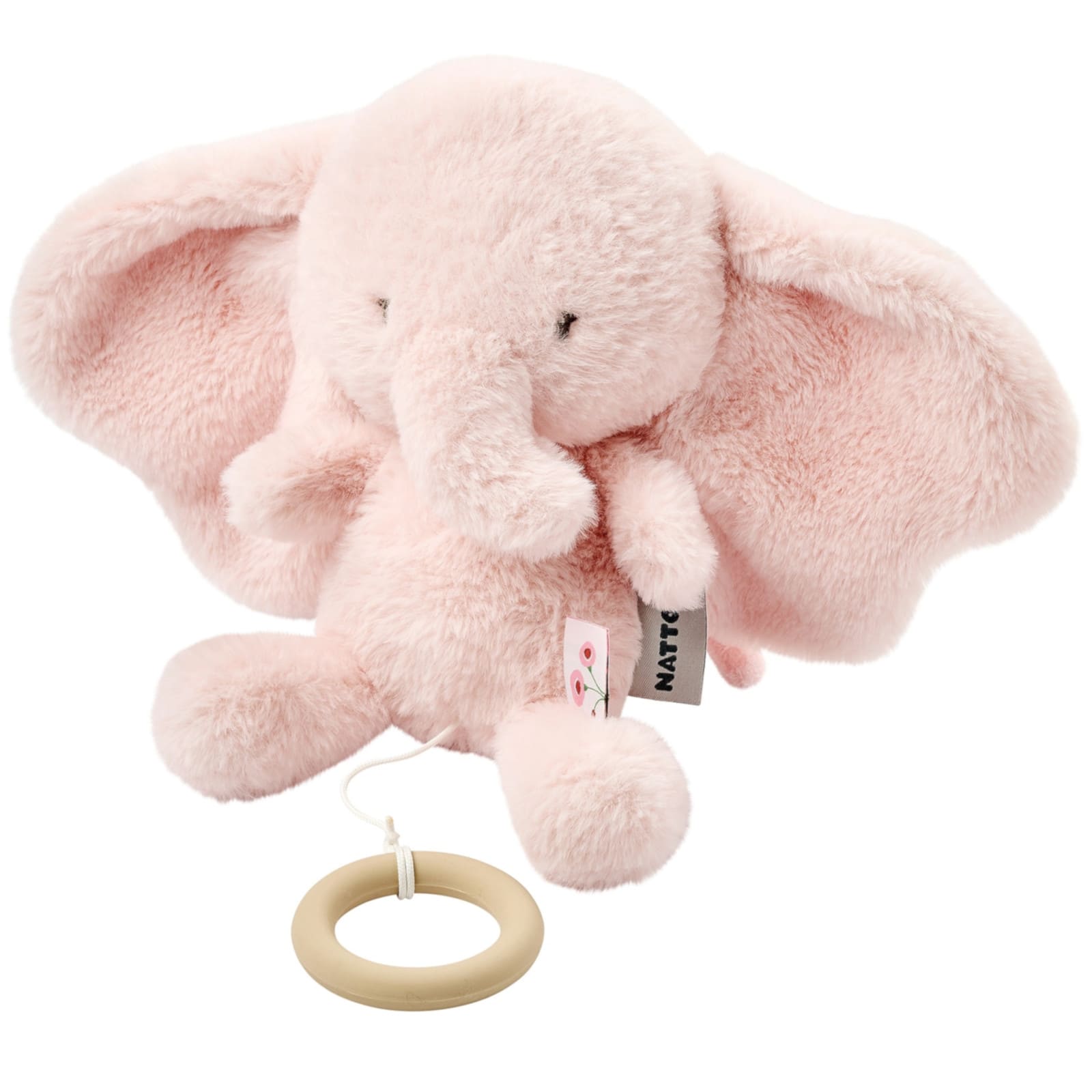 NATTOU FanFan Boîte musicale éléphant rose