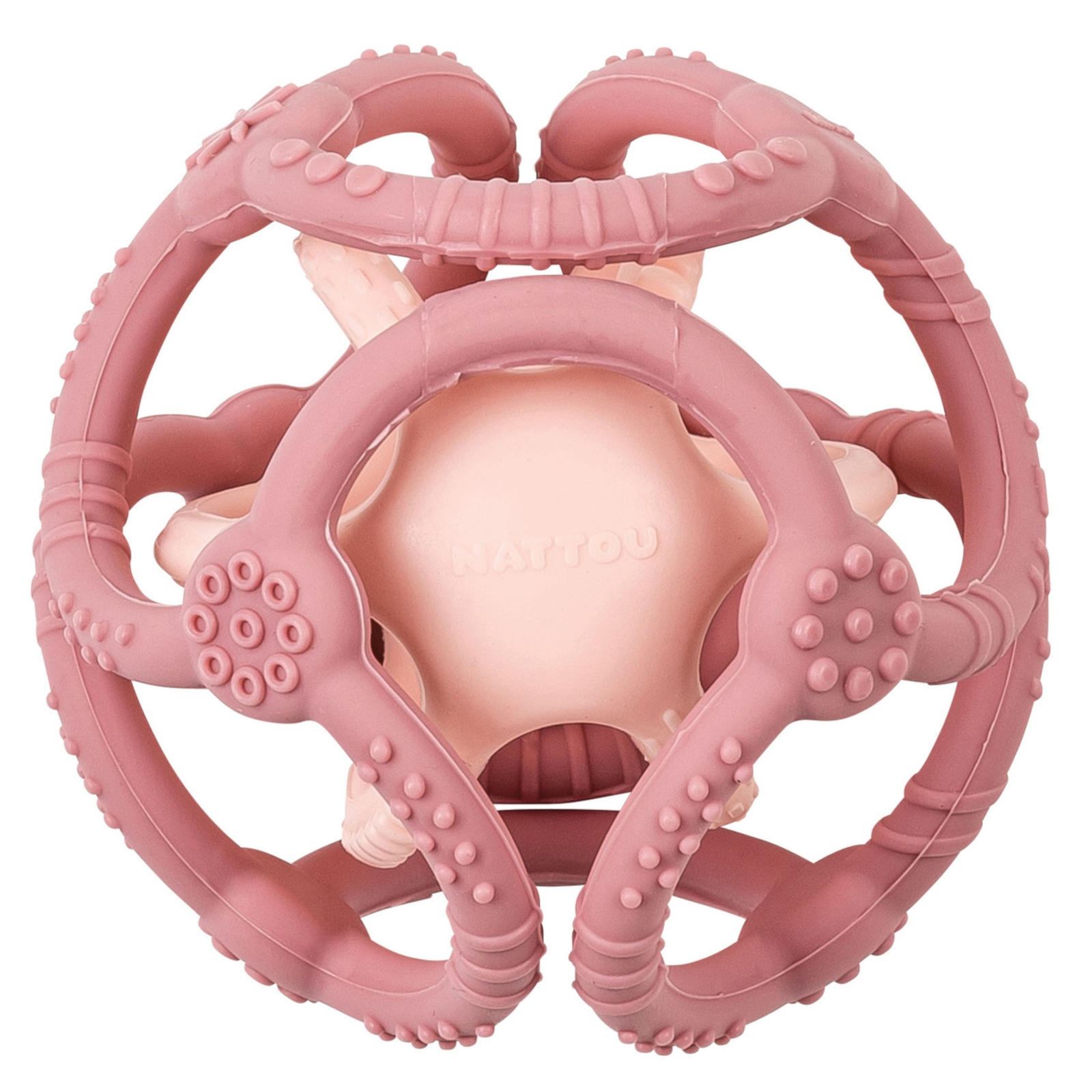 NATTOU SILIKON Ballset 2er Pack altrosa-hellrosa