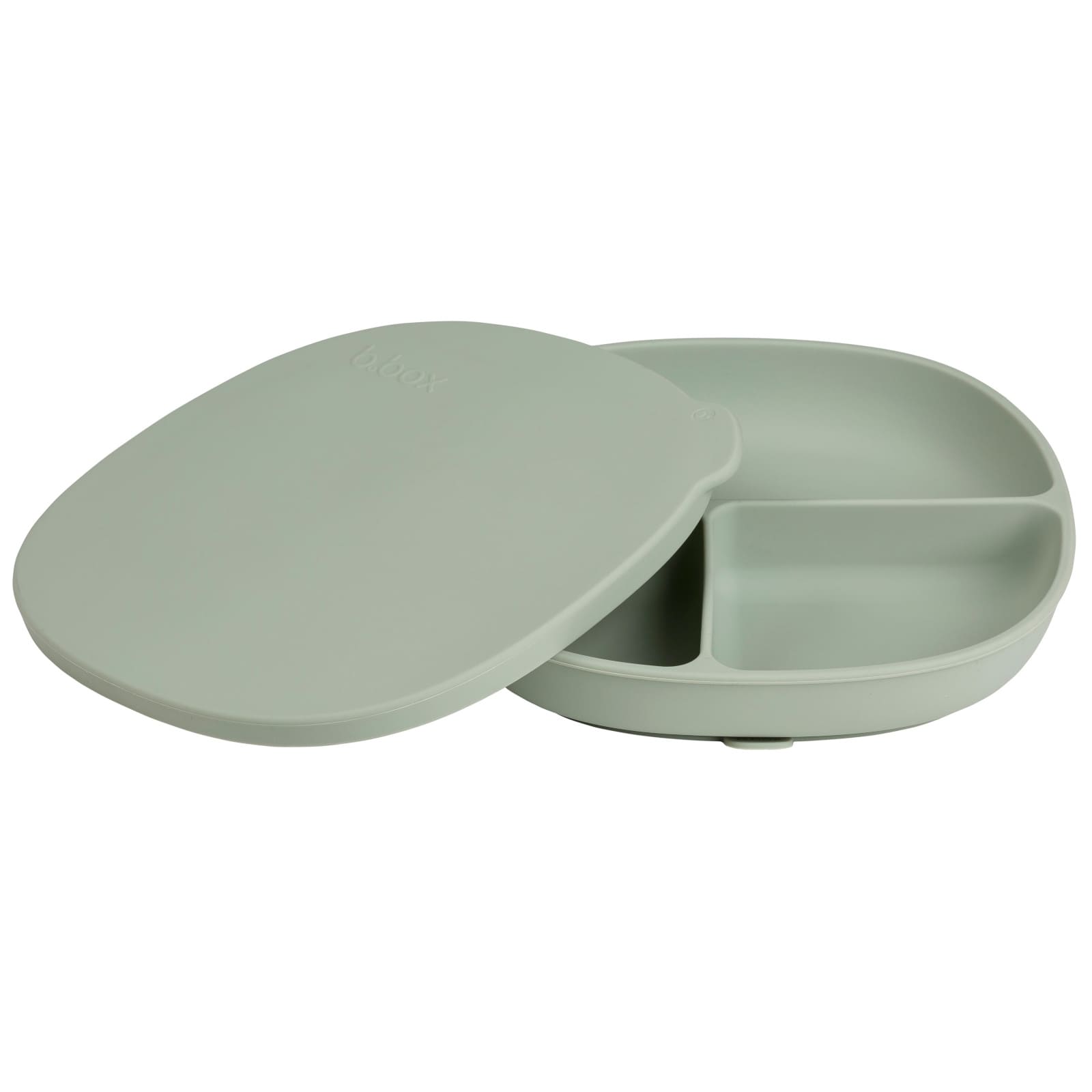B.BOX Silikonteller mit Deckel Sage