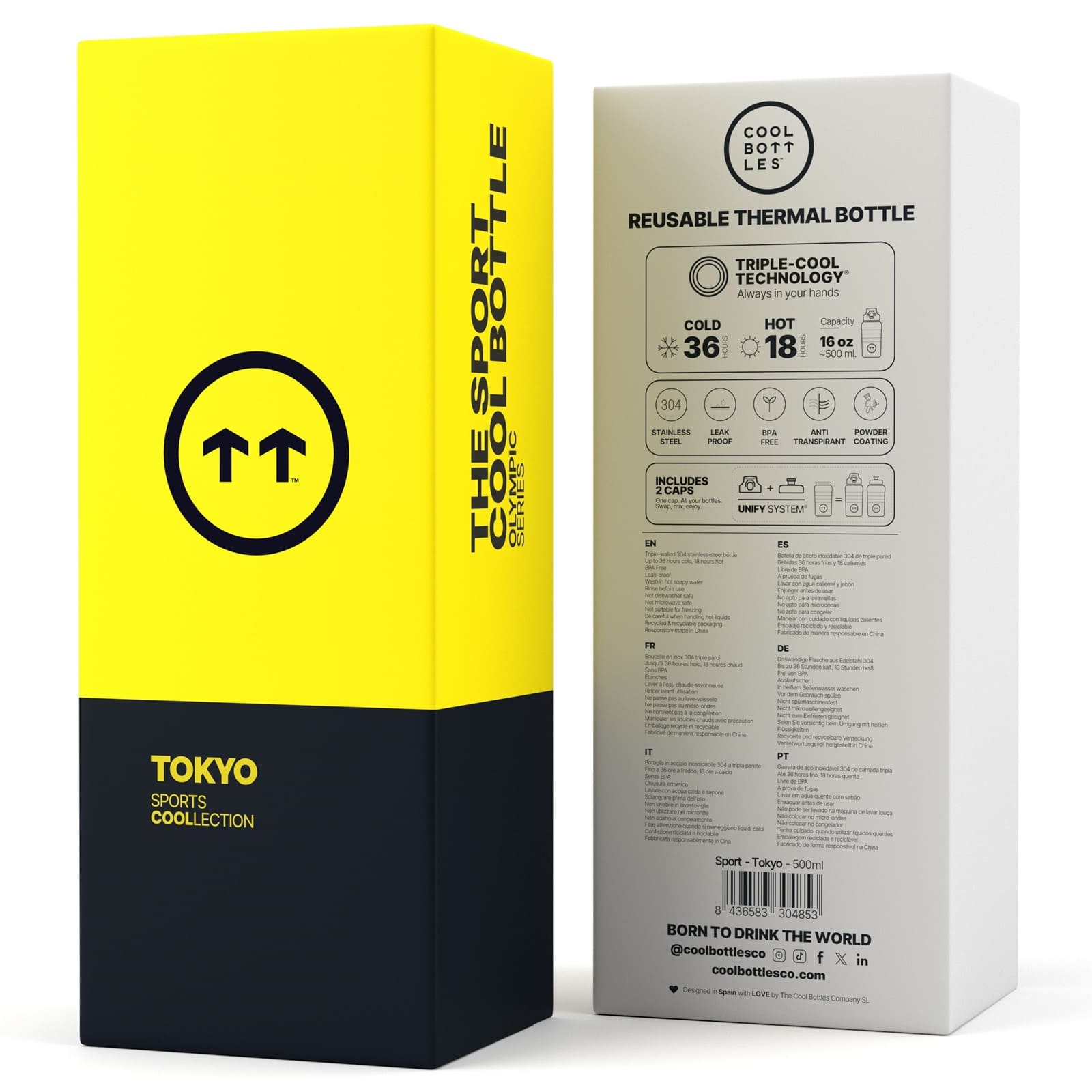 COOL BOTTLES Isolierflasche The Sport Bottle Tokyo 500ml