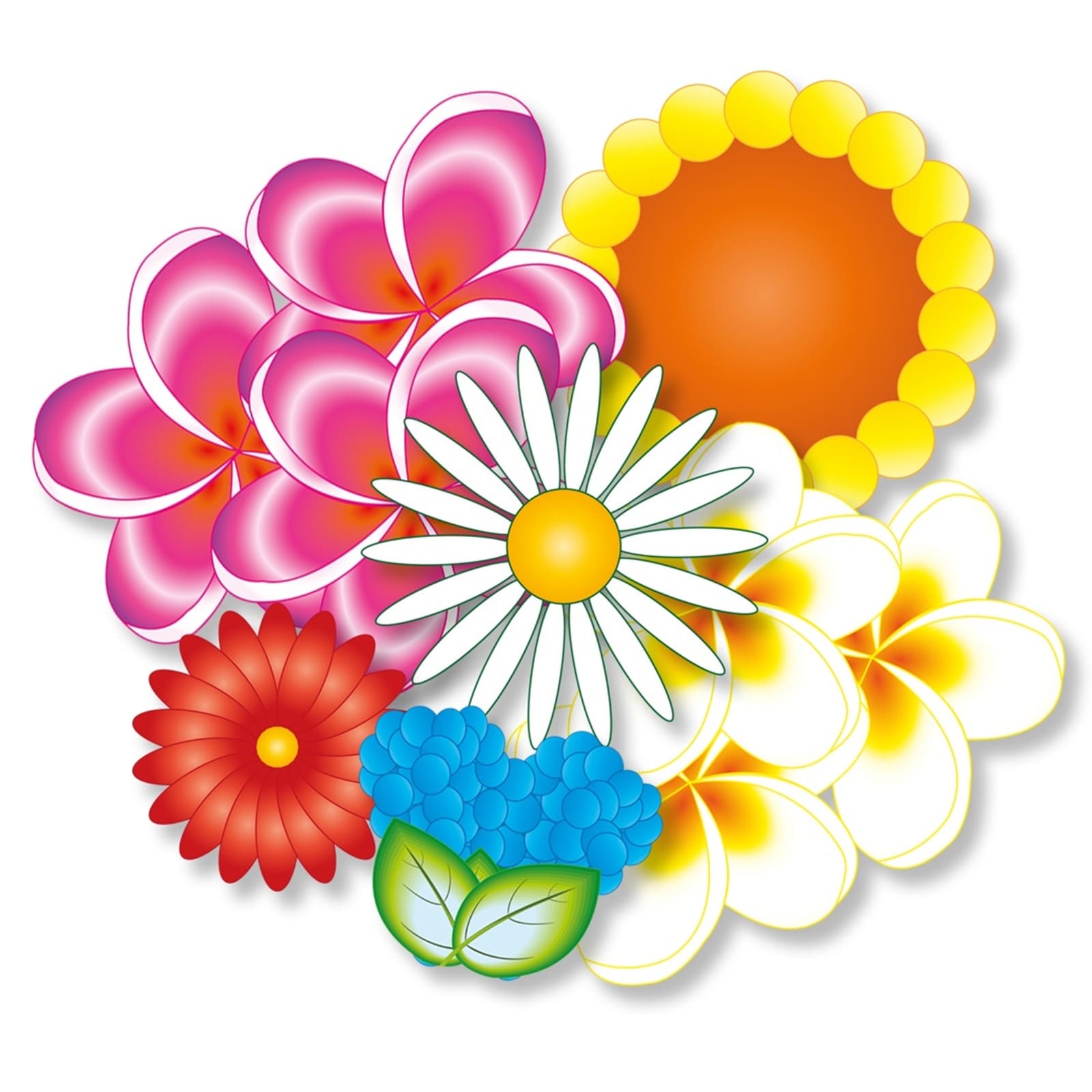 VALENTINES FOREST Magnetische Blumen 5er Pack