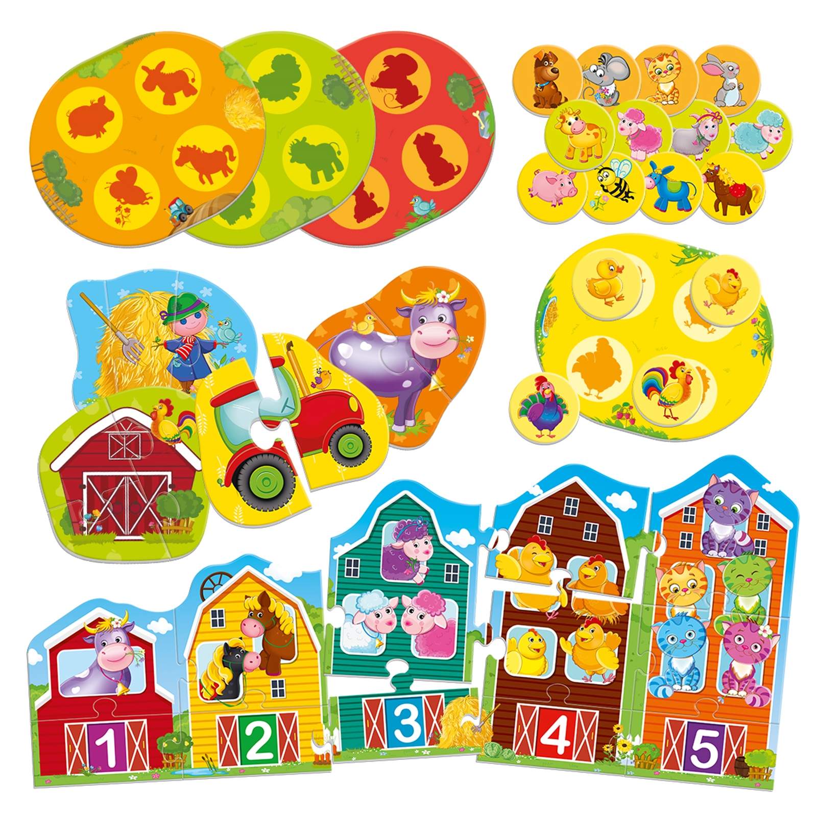 ROTER KÄFER Lernspiel für Kleinkinder Bauernhof, 3-5 Jahre