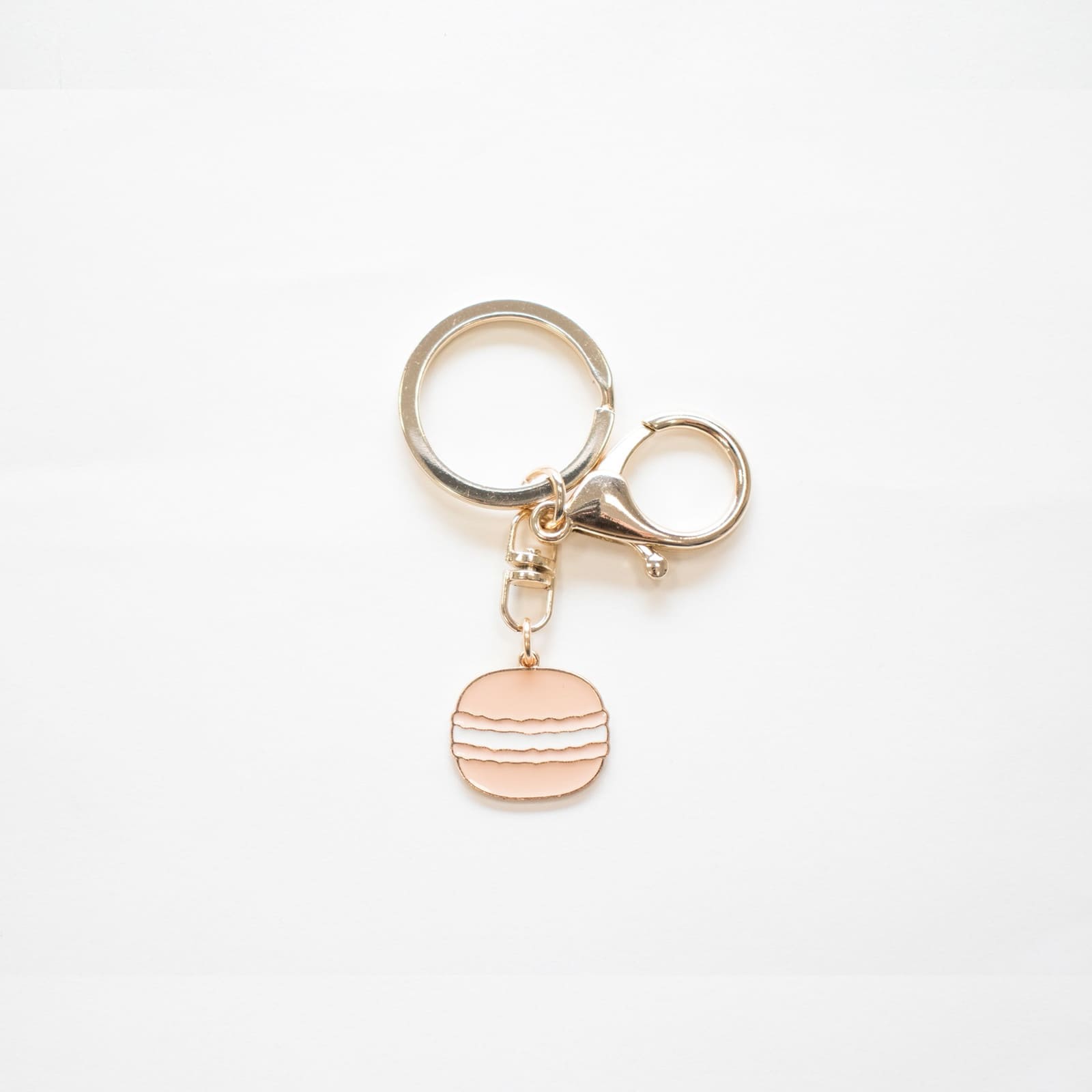 YUKO.B Schlüsselanhänger Makrone rosa